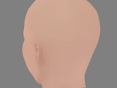 Clara Rosager Head - No Hair - Low poly head for game 3D 模型