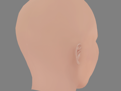 Clara Rosager Head - No Hair - Low poly head for game 3D 模型