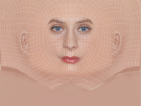 Clara Rosager Head - No Hair - Low poly head for game 3D 模型
