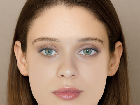 Daniela Melchior Head - No Hair - Low poly head for game 3D Model