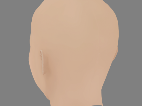 Daniela Melchior Head - No Hair - Low poly head for game 3D Модель