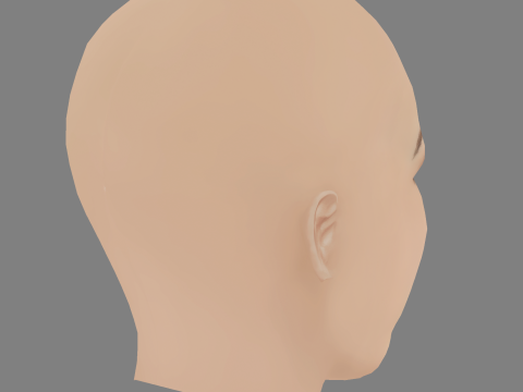 Daniela Melchior Head - No Hair - Low poly head for game 3D Модель