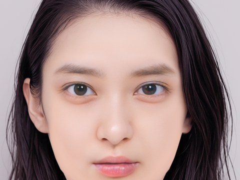 Emi Takei Head - No Hair - Low poly head for game 3D Model