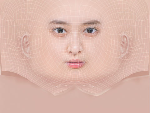 Emi Takei Head - No Hair - Low poly head for game Modèle 3D