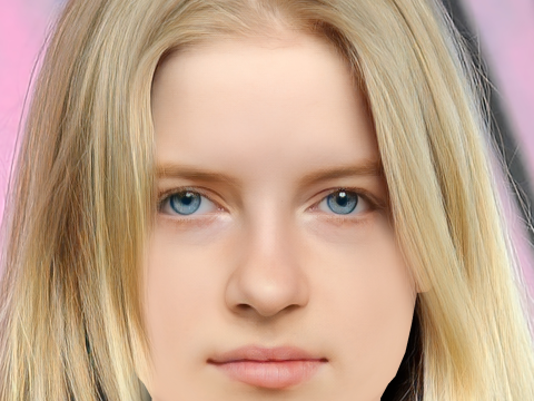 Emilia Pieske Head - No Hair - Low poly head for game 3Dモデル