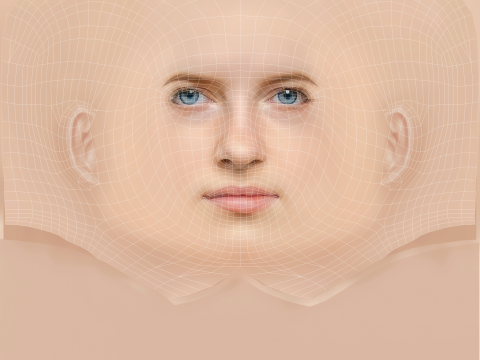Emilia Pieske Head - No Hair - Low poly head for game 3D 模型