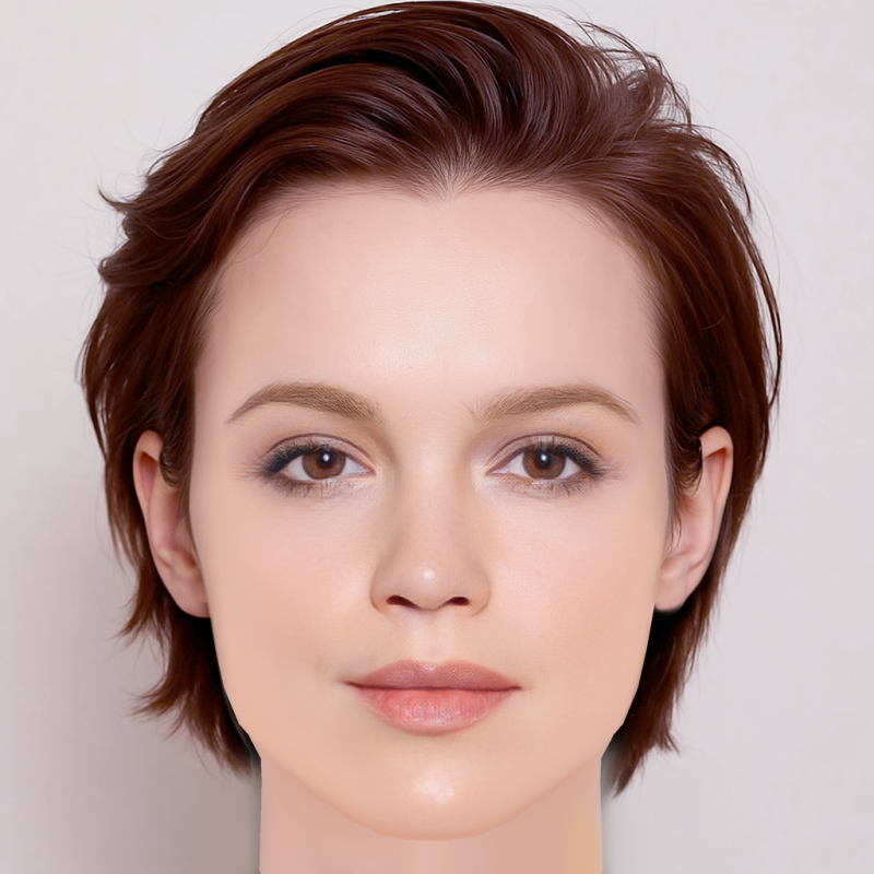 Emilia Schule Head - No Hair - Low poly head for game Modèle 3D .c4d .max .obj .3ds .fbx .stl .blend