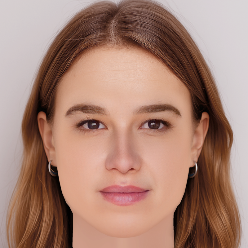 Frederikke Dahl Hansen Head - No Hair - Low poly head for game 3D Модель .c4d .max .obj .3ds .fbx .stl .blend