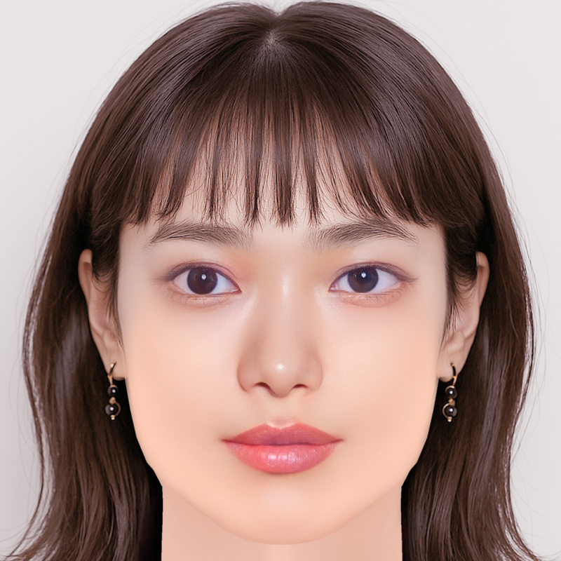 Hana Sugisaki Head - No Hair - Low poly head for game 3D Model .c4d .max .obj .3ds .fbx .stl .blend 