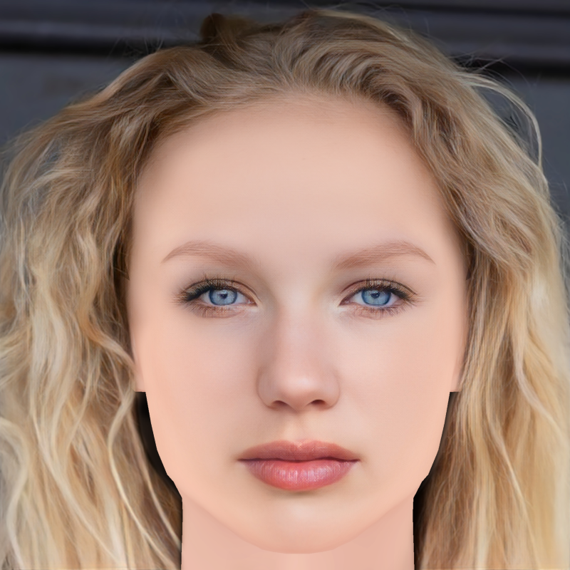 Helena Zengel Head - No Hair - Low poly head for game 3D Modell .c4d .max .obj .3ds .fbx .stl .blend