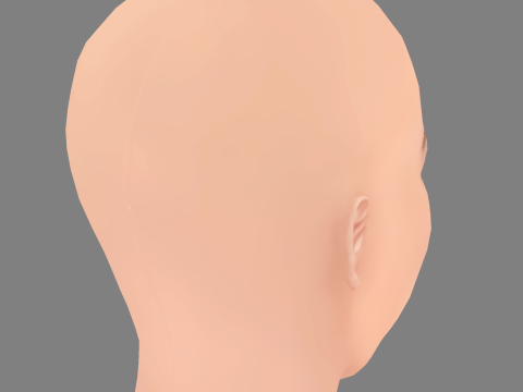 Jasna Fritzi Bauer Head - No Hair - Low poly head for game 3D मॉडल