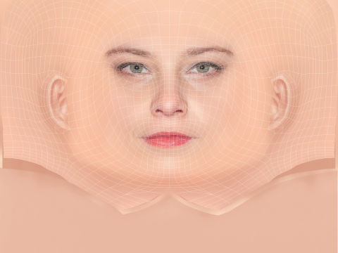 Jasna Fritzi Bauer Head - No Hair - Low poly head for game 3D मॉडल