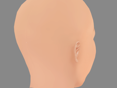 Julia Ragnarsson Head - No Hair - Low poly head for game 3D मॉडल