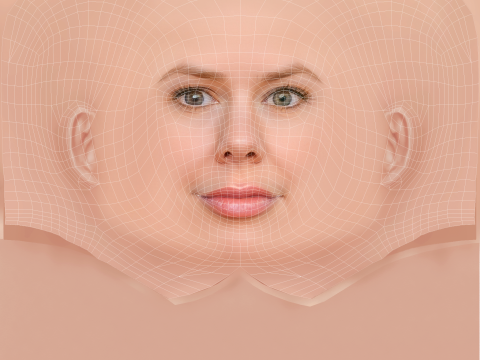 Julie Zangenberg Head - No Hair - Low poly head for game 3D Model