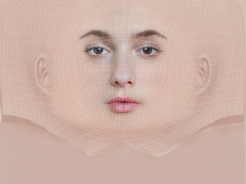 Lilly Liefers Head - No Hair - Low poly head for game 3Dモデル