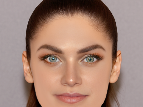 Lisa Tomaschewsky Head - No Hair - Low poly head for game 3D Model