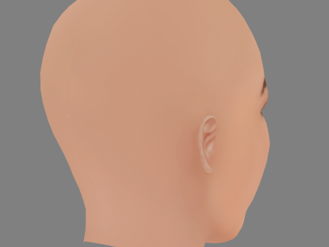 Lisa Tomaschewsky Head - No Hair - Low poly head for game 3D 模型