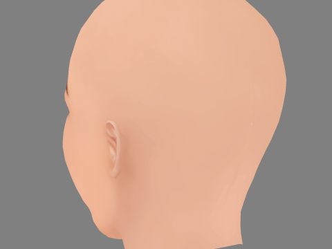 Lisa Vicari Head - No Hair - Low poly head for game 3D Модель