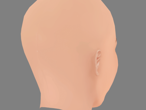 Lisa Vicari Head - No Hair - Low poly head for game 3D Модель