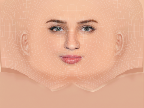 Lisa Vicari Head - No Hair - Low poly head for game 3D Модель