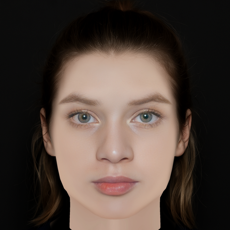 Luna Wedler Head - No Hair - Low poly head for game Modèle 3D .c4d .max .obj .3ds .fbx .stl .blend 