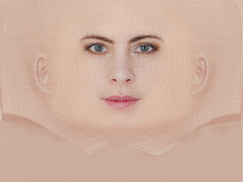 Malin Crepin Head - No Hair - Low poly head for game 3D 모델