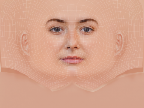 Testa di Maria Ehrich - Senza capelli - Testa in poliestere bassa per il gioco Modello 3D