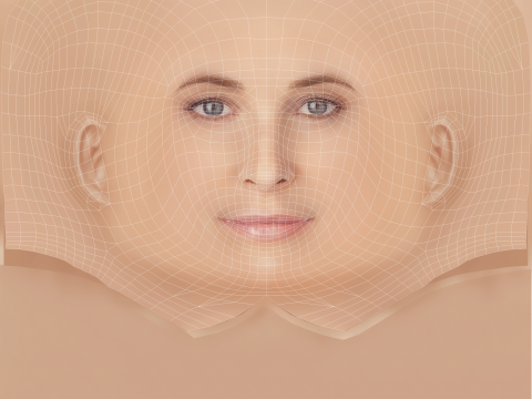 Maria Joao Bastos Head - No Hair - Low poly head for game 3D Modell