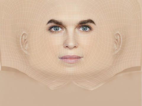 Marie Bach Hansen Head - No Hair - Low poly head for game 3D 模型