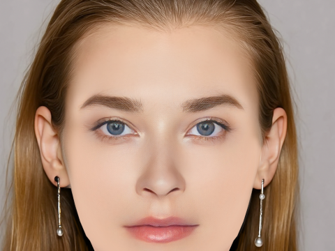 Milena Tscharntke Head - No Hair - Low poly head for game 3Dモデル