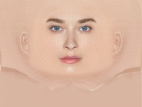 Milena Tscharntke Head - No Hair - Low poly head for game Modèle 3D