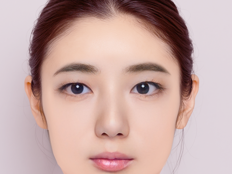 Moemi Katayama Head - No Hair - Low poly head for game 3Dモデル