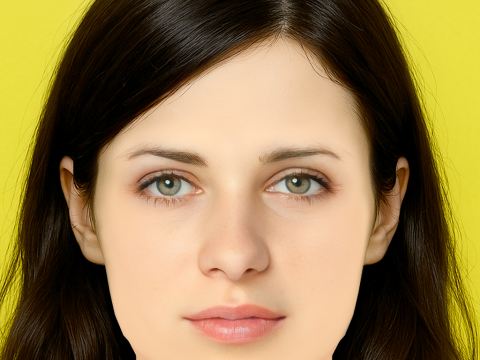 Nora Tschirner Head - No Hair - Low poly head for game 3D 모델