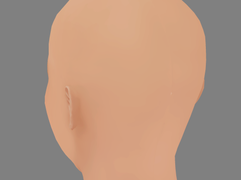 Sofia Arruda Head - No Hair - Low poly head for game Modello 3D