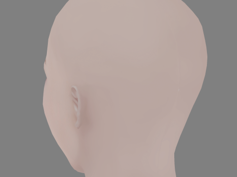 Suzu Hirose Head - No Hair - Low poly head for game 3Dモデル