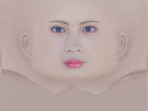 Suzu Hirose Head - No Hair - Low poly head for game 3Dモデル