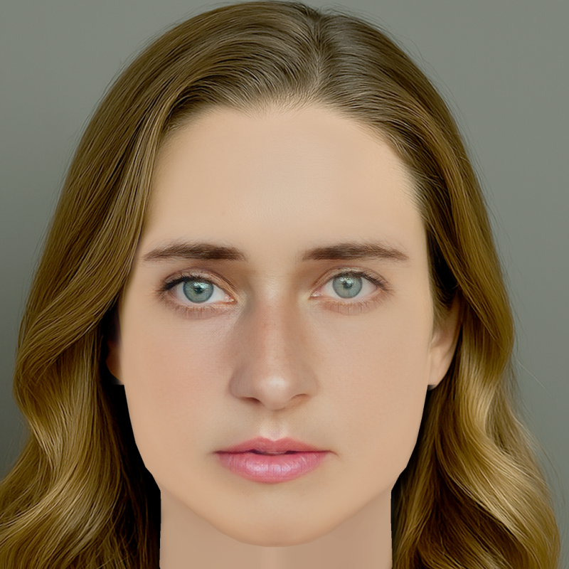 Svenja Jung Head - No Hair - Low poly head for game 3D Model .c4d .max .obj .3ds .fbx .stl .blend 