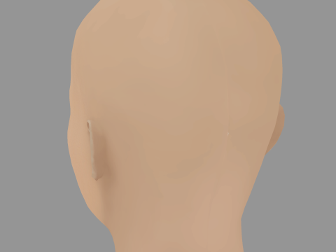 Svenja Jung Head - No Hair - Low poly head for game 3D Model