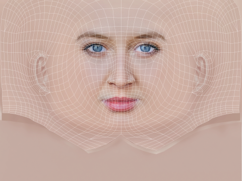 Anna Maria Muhe Head - No Hair - Low poly head for game 3D 模型