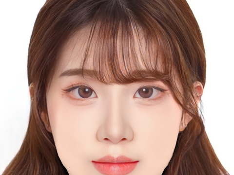 Lee Joo eun Head - No Hair - Low poly head for game 3Dモデル