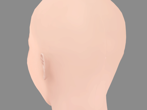 Lee Joo eun Head - No Hair - Low poly head for game 3D 模型