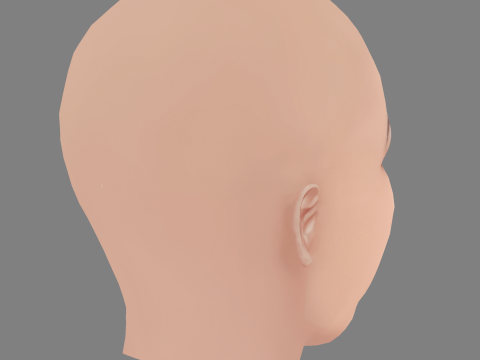 Rosario Dawson Head - No Hair - Low poly head for game 3D मॉडल