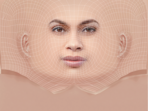 Rosario Dawson Head - No Hair - Low poly head for game 3D मॉडल