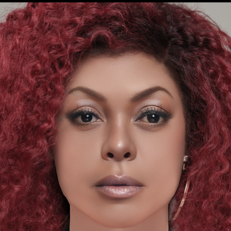 Taraji P Henson Head - No Hair - Low poly head for game Model 3D .c4d .max .obj .3ds .fbx .stl .blend 