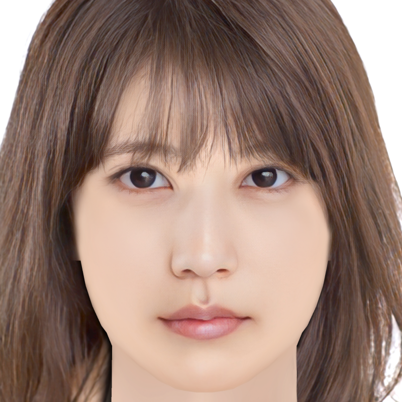 Kasumi Arimura Head - No Hair - Low poly head for game 3D Model .c4d .max .obj .3ds .fbx .stl .blend 