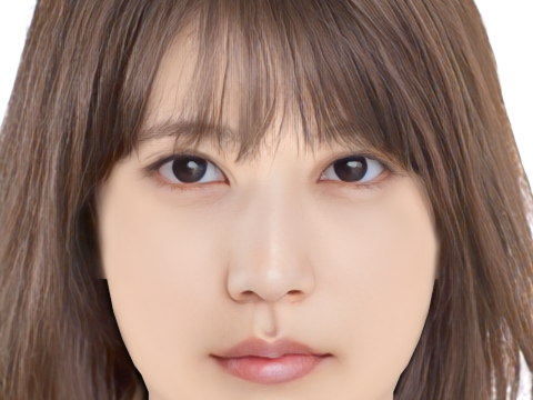 Kasumi Arimura Head - No Hair - Low poly head for game 3Dモデル