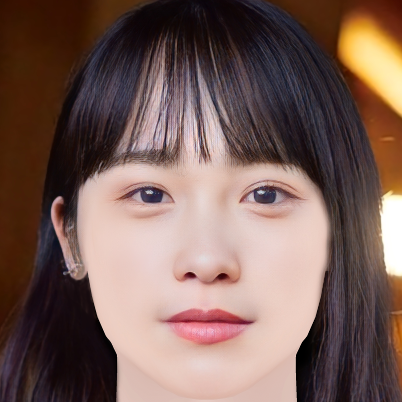 Kawaei Rina Head - No Hair - Low poly head for game 3D 모델 .c4d .max .obj .3ds .fbx .stl .blend 