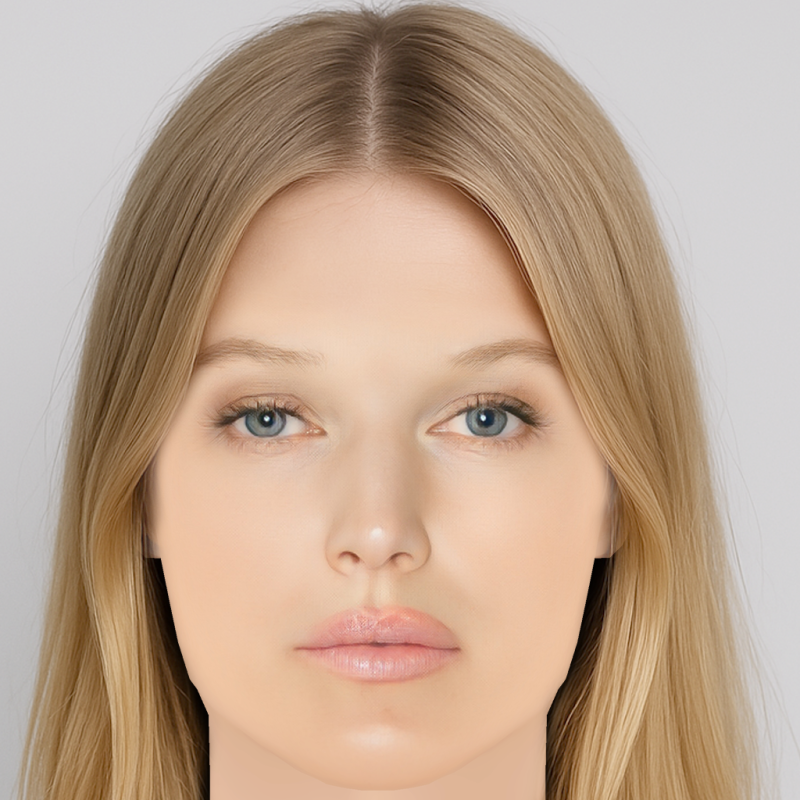 Toni Garrn Head - No Hair - Low poly head for game 3D Model .c4d .max .obj .3ds .fbx .stl .blend 