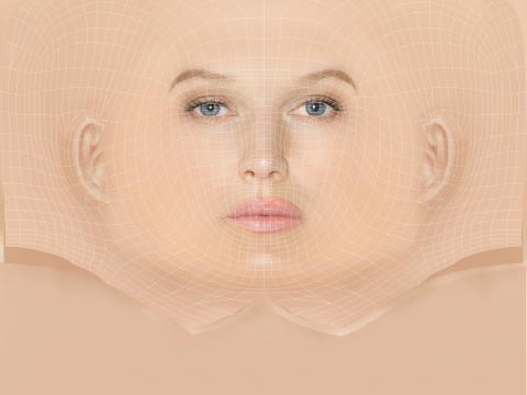 Toni Garrn Head - No Hair - Low poly head for game 3D Model