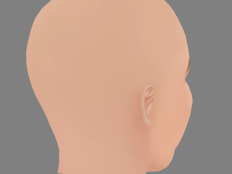 Głowa Victoria Carmen Sonne - No Hair - Głowa Low Poly do gry Model 3D